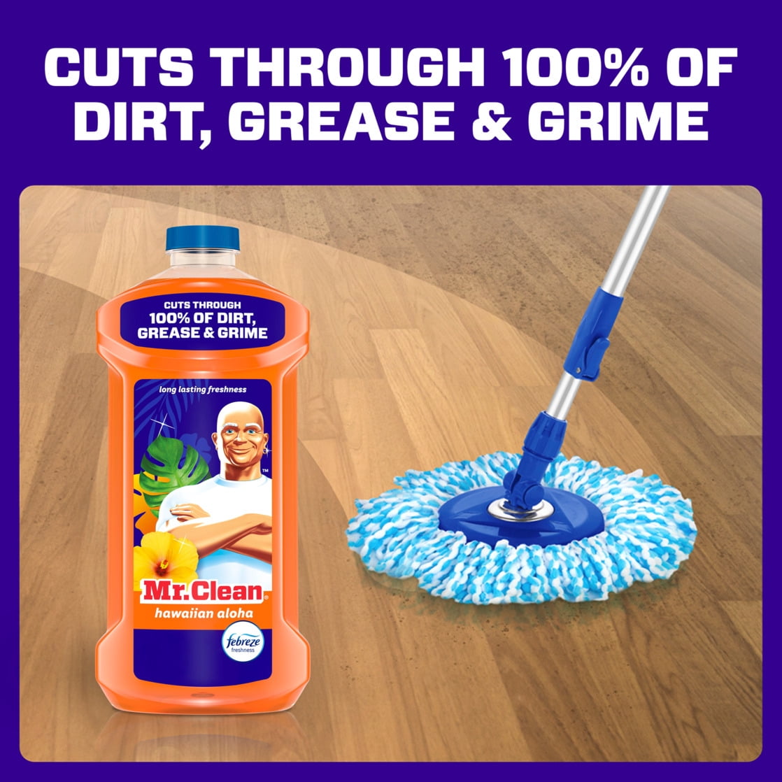 (4 pack) Mr. Clean All Purpose Cleaner, Cleaning Liquid, Hawaiian Aloha, 41 fl oz