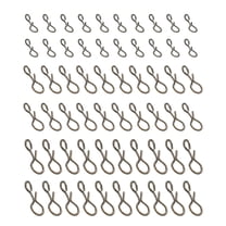 Uxcell 0.21"/ 0.41"/ 0.43" Stainless Steel Fly Fishing Snaps Quick Change No Knot Fast Snap, 150 Pack
