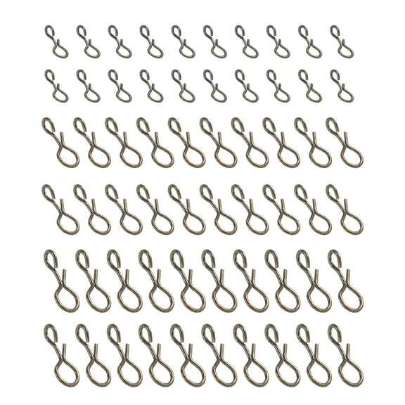 Uxcell 0.21"/ 0.41"/ 0.43" Stainless Steel Fly Fishing Snaps Quick Change No Knot Fast Snap, 150 Pack