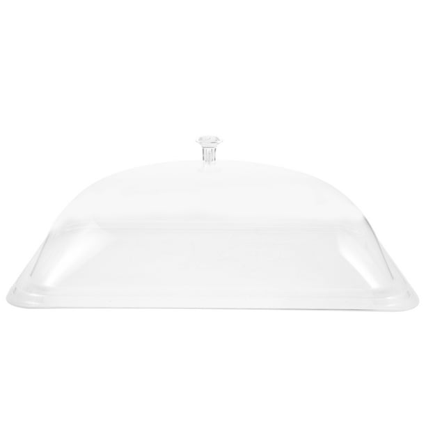 Tapa protectora para alimentos en casa. Cúpula protectora para alimentos en restaurantes. Cúpula de plástico para alimentos.