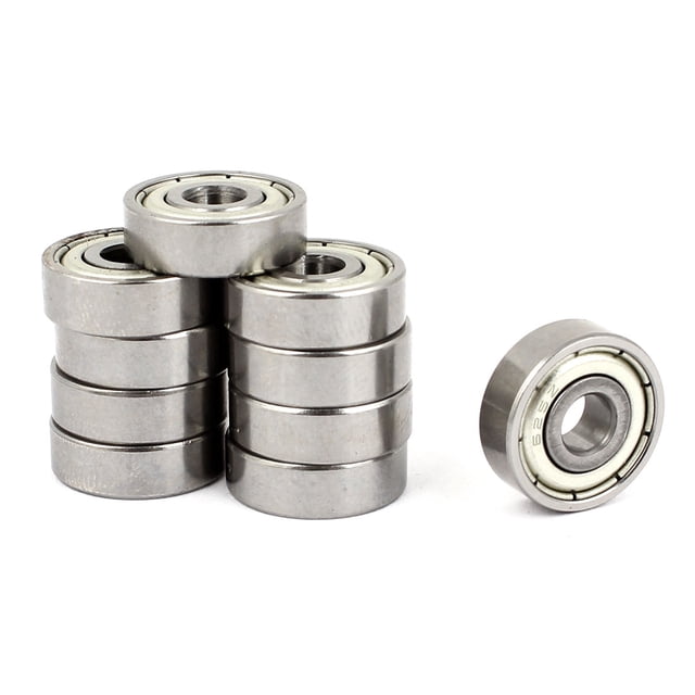 Unique Bargains 20 Pcs 6252 Acier au Carbone une Rangée Roulements à Billes Scellés Rainure Profonde 16mmx5mmx5mm