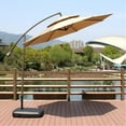 thumbnail image 3 of HUGFEGWE Double layer Replacement Umbrella Canopy Waterproof Patio Umbrella Replacement Cover with 8 Ribs Outdoor Table Market Yard Umbrella Replacement Top Cover UA824-10132, 3 of 9