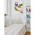 thumbnail image 3 of Marmont Hill "Owls Purple" by Karen Zukowski Framed Painting Print, 3 of 4