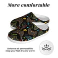 thumbnail image 6 of Rateoe Play Game3 Print Women's Men's Cotton Knit Slippers Lightweight Memory Foam Indoor House Shoes with Anti-Skid Sole-46/47, 6 of 7