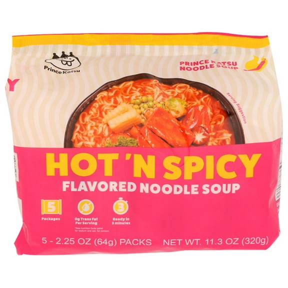 (Pack of 8) A-Sha Ramen Katsu Hot and Spicy 11.3 Oz