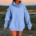 thumbnail image 2 of BODOAO Womens Oversized Hoodies Loose Hooded Sweatshirts Casual Comfy Tops Fall Fashion Outfits 2025 Cute Clothes with Pockets Solid Color Pullover Hoodie Basic Sweatshirts Blouse Clothes Sky Blue S, 2 of 6