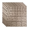 thumbnail image 1 of FASÄDE Traditional 1 Decorative Vinyl 2ft x 2ft Lay in Ceiling Panel in Brushed Nickel (5 Pack), 1 of 5