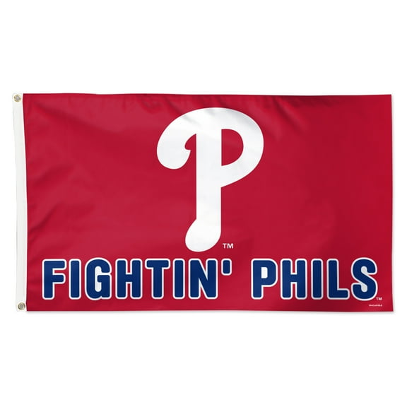 WinCraft Philadelphia Phillies 3' x 5' Single-Sided Deluxe Team Slogan Flag