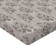 thumbnail image 4 of Ambesonne Floral Fitted Sheet, Nostalgic Sketch of Flowers, Twin XL Size, Pale Taupe and Dark Eggshell, 4 of 5