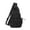 Black, variant on Crossbody Slings Bag for Men Women,Small Slings Backpack Shoulder Bag Handbag Trendy Chest Daypack with Zipper Strap