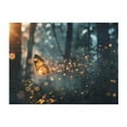 thumbnail image 4 of KLL Magical Butterfly In Forest Print Fleece Throw Blanket, Horizontal Fleece Bedding Cute Soft Blankets Comfy Fleece Flannel Plush Home Decor for Couch & Bed -50"x40", 4 of 9