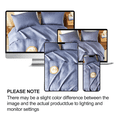 thumbnail image 7 of Flymme Slate Blue Twin Quilt Bedding Set with Pillow Sham,Lightweight Soft Bedspread Coverlet Modern Coin Pattern Blanket Thin Comforter Bed Cover for All Season, 7 of 7