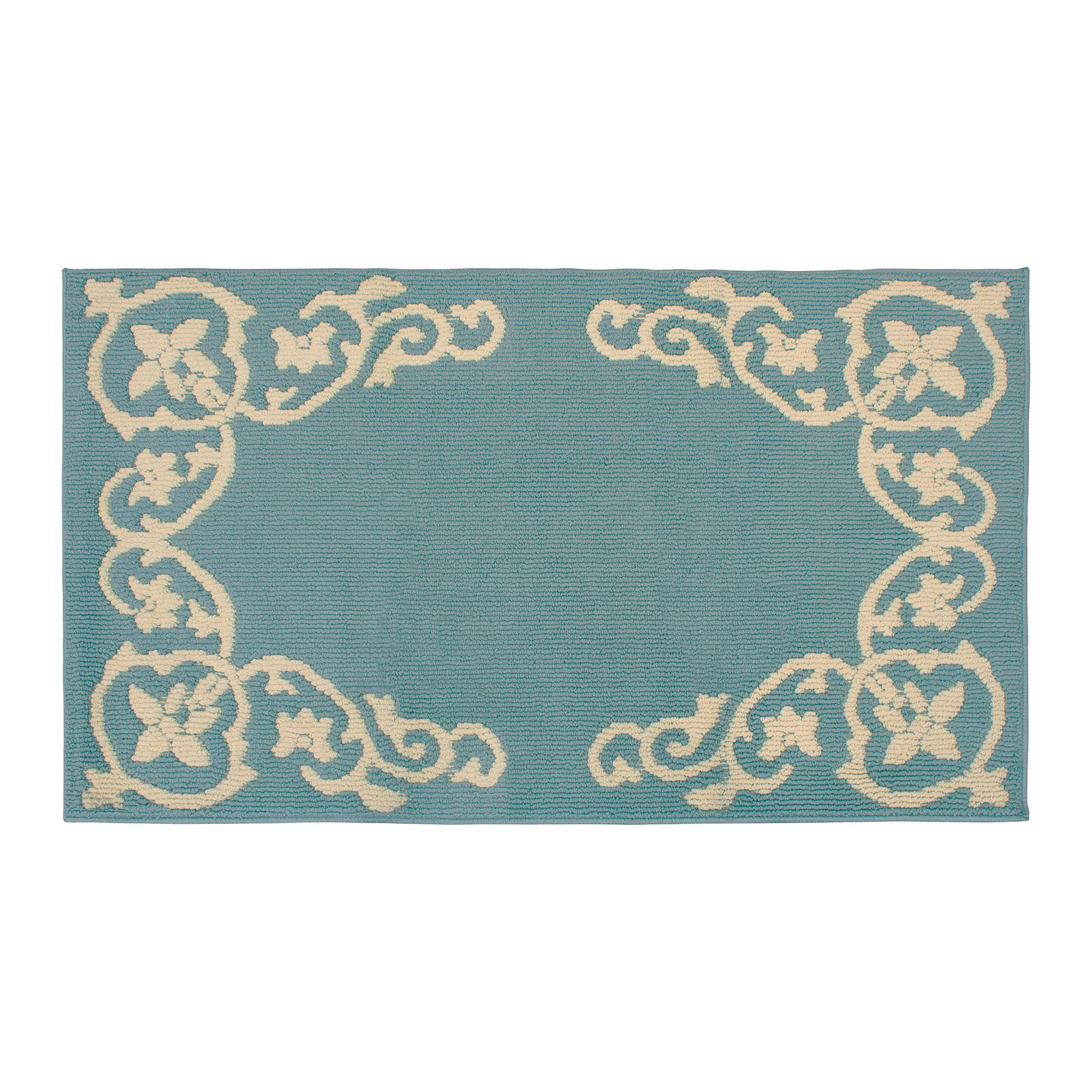 Jean Pierre Karima 36 x 60 in. Loop Accent Rug, Blue Lagoon/Berber