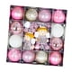thumbnail image 3 of 44 bolas de Navidad para árbol de Navidad, adornos surtidos, adornos para manualidades, decoraciones, bolas de Navidad Ángel blanco rosado, 3 of 9