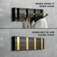 thumbnail image 3 of 4 Hooks Decorative Collapsible Wall Hooks, Collapsible Coat Hooks, Home Storage Hooks, Wall Mounted Hooks, Black/Gold, 3 of 5