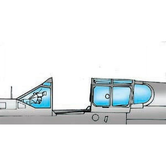 P-40 E Warhawk Vacuform Canopy for Revell (1/32 model kit accessory)