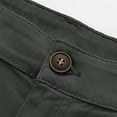 thumbnail image 5 of Zszcpp Work Pants Men Button Pocket Long Simple Style Solid Color Elastic Business Pencil Lounge Trousers Casual Trouser, 5 of 5