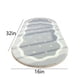 thumbnail image 3 of Soft Shaggy Bedroom Rug | Oval Area Carpet High Pile | Non-Slip Modern Polyester Velvet | Gray Pink | 16x32in | Plush Living Room Runner | Minimalist Home Décor | 1 Pack, 3 of 8
