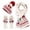 White, variant on HNMKIU Three Piece Cold Proof Knitted Hat Scarf Set With European Autumn Winter Warm Accessory For Daily Casual Wear Yellow - One Size