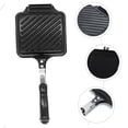thumbnail image 4 of ifundom Non-stick Breakfast Frying Pan Sandwich Baking Tray Iron 1Pcs, 4 of 8