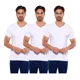 thumbnail image 1 of Paquete De 3 Playeras Alfani Blancas Cuello V Para Hombre, 1 of 7