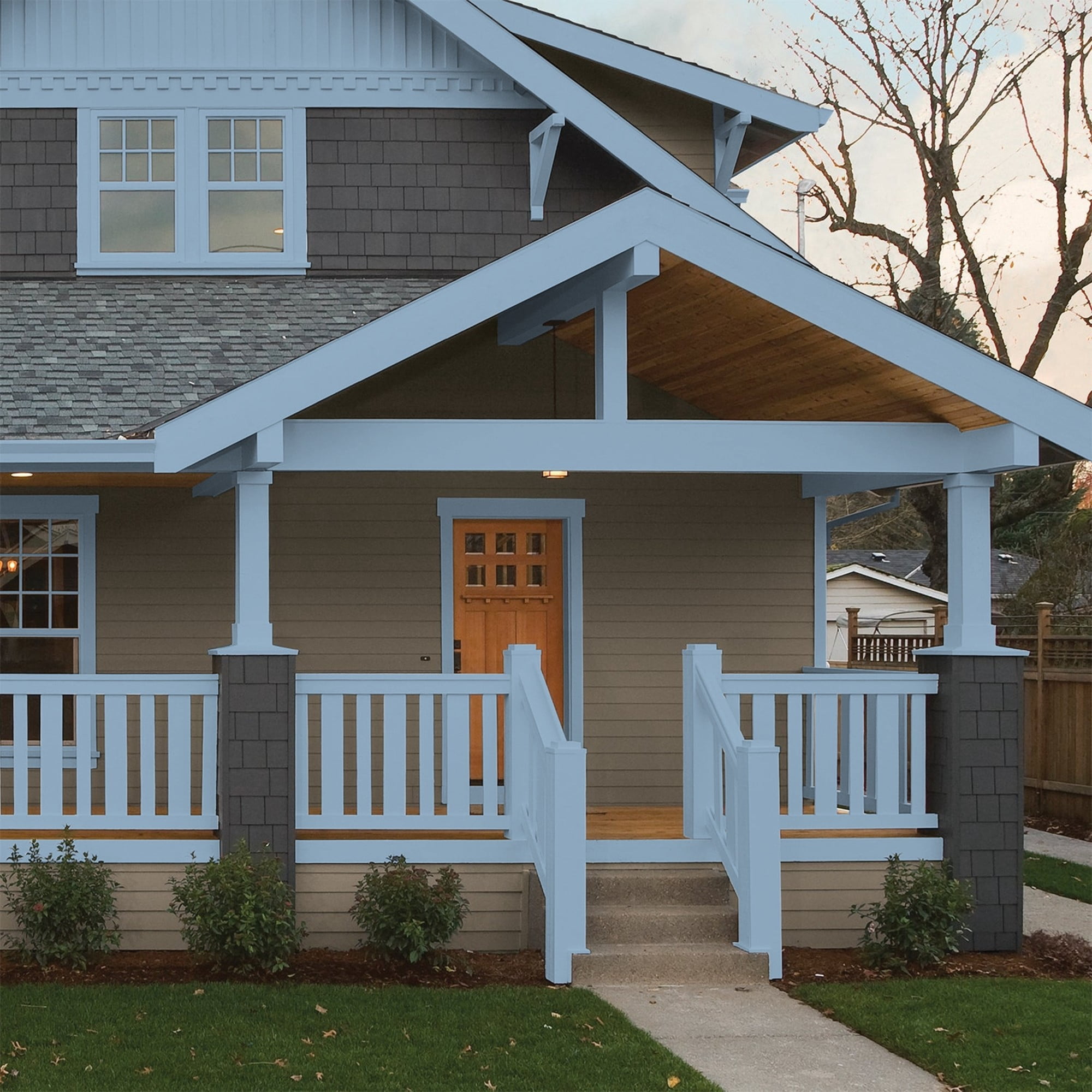 Glidden HEP Kaleidoscope / Blue Semi-Gloss Exterior Paint with Primer, 1 Quart
