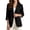 Black and Pink - Ribbon Rose, variant on Sunflower Printed Blazers for Women Business Casual Suit Blazer Jacket with 2 Pockets Linen-Style Blazer for Interview Work Office, L