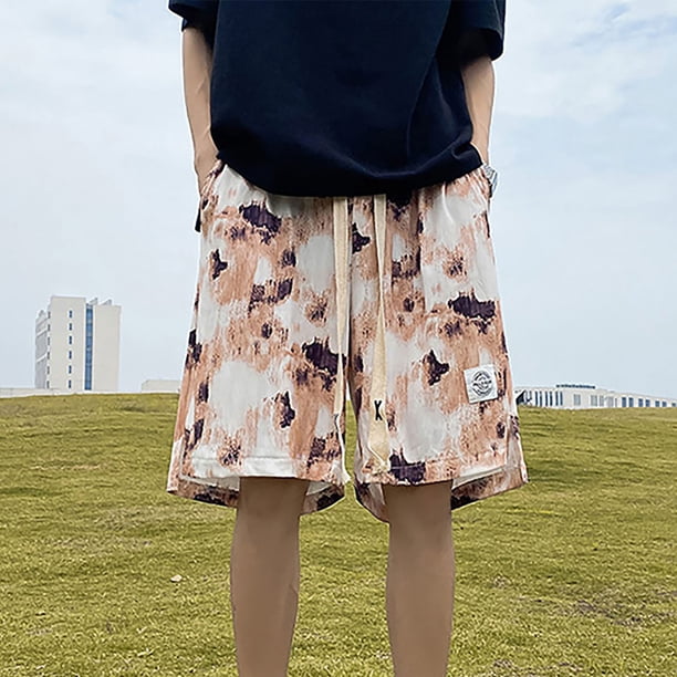 Puntoco Pantalones Cortos Con Estampado Hawaiano Para Hombre, Pantalones Cortos Con Bolsillo Y Cordón, Color Xxxxxl