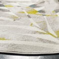 thumbnail image 3 of SAFAVIEH Skyler Bosworth Leaves Area Rug, Grey/Green, 4' x 4' Round, 3 of 8