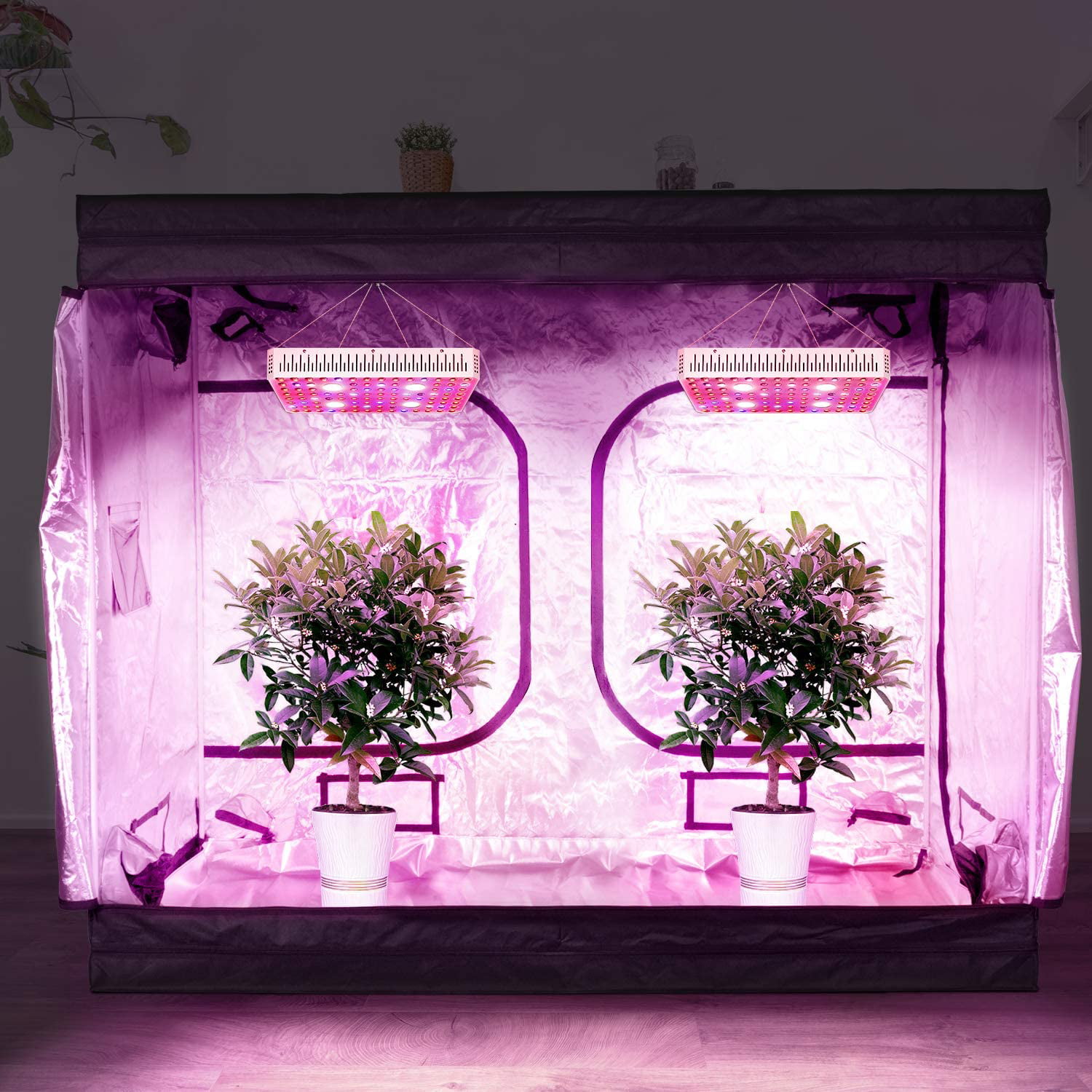 iPower GLLEDXCOB2000E 200W LED Plant Grow Light Full Spectrum with CREE COB and Adjustable Rope Indoor Hydroponics 
