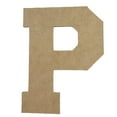 thumbnail image 1 of Wooden Letter Unfinished, Collegiate Font, Craft Cutout, 1 of 3