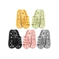 thumbnail image 5 of Gustave Non Slip Shower Slippers for Men Women, Quick Drying Bathroom Sandals Slides with Holes, Open Toe Soft Shower Shoes for Indoor House Beach Pool, Gray, Women 9-10 / Men 7-8, 5 of 8