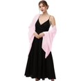 thumbnail image 3 of ORUYROP Châle Foulard Enveloppements Doux Chiffon Dentelle Pashmina pour Robes de Soirée pour occasions Formelles, 3 of 6