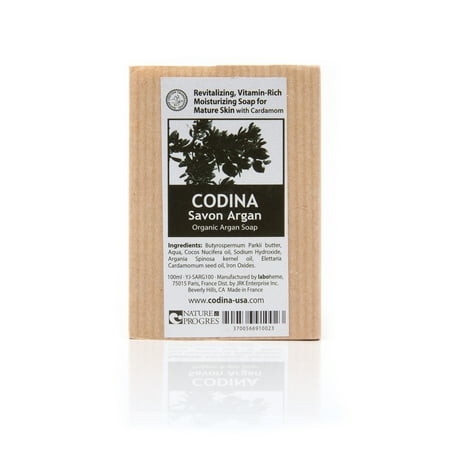 Codina Organic Argan Cardamom Soap. Vitamin Rich soap for mature