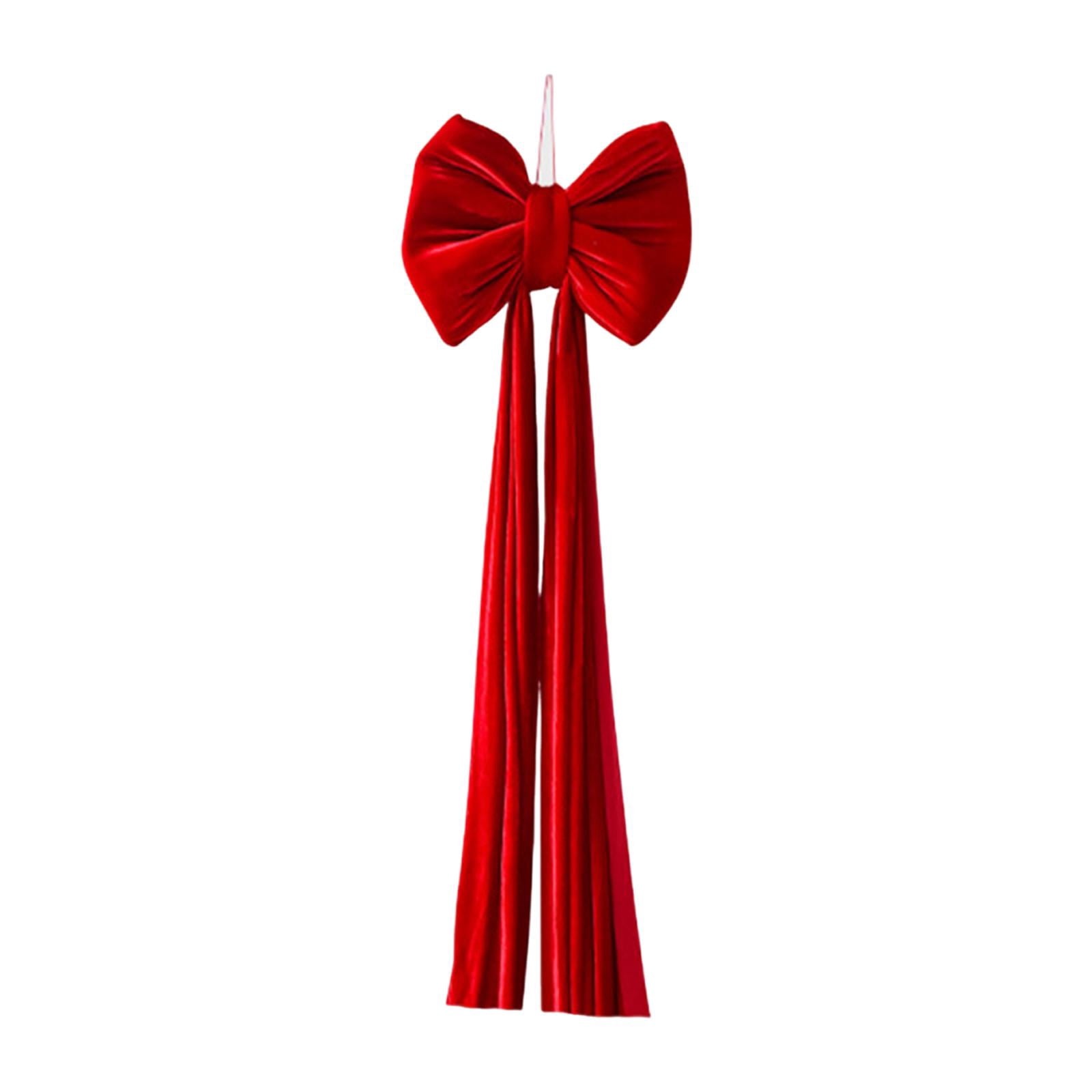 Christmas Tree Topper Bow Velvet Extra Large Size for Home Decor Party and Outdoor Festivities