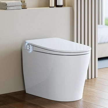 HOROW Modern Smart Toilet with Pump-assisted Flush,Warm Elongated Seat, Blackout Flush, Night Light