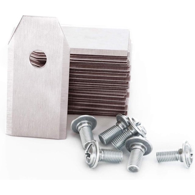 CHAO 30 cuchillas de titanio para todas las recortadoras robóticas Husqvarn (3 g-0,75 mm) con 30 tornillos