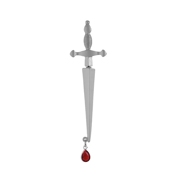 MasteelfCA 1Pc Retro Earring Decorative Ear Stud Single Ear Pendant Sword Shaped Ear Stud
