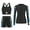 Black, variant on FEOYA Women’s 3 Piece Rash Guard Long Sleeve Swimsuits with Built-in Bra Bathing Suit Surfing Sun Protection Zip-Up Swimwear Boyshorts Swim Shirt Quick Dry S