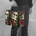thumbnail image 6 of ZICANCN Laptop Case 15.6 inch, Feminine Skull Roses Llustration Work Shoulder Messenger Business Bag for Women and Men, 6 of 7