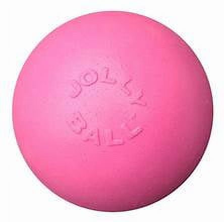 Jolly Pet Bounce-N-Play Ball Pink 6 inch Bubblegum Scented Rubber Dog Toy