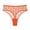 Orange, variant on Women's Lace Sheer Panties Heart Print Low Rise Sexy Thongs Underwear (, XL)