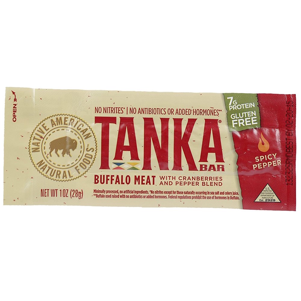 Bison Pemmican Meat Bars with Buffalo & Cranberries by Tanka, Gluten