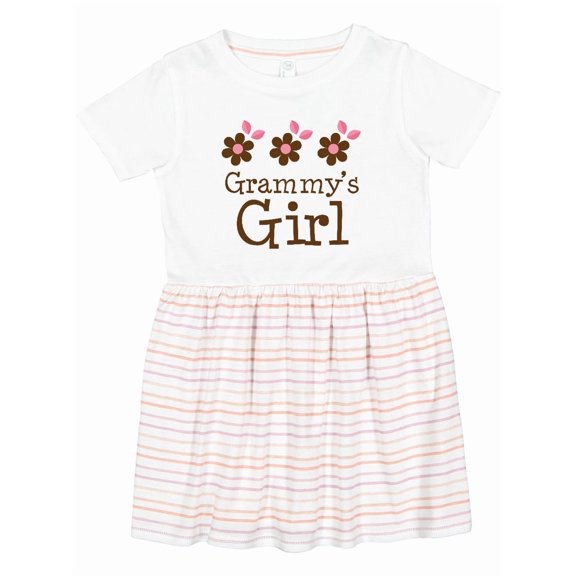 Inktastic Grammy's Girl Daisies Girls Toddler Dress