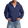 thumbnail image 7 of DYTTDG Men's Lightweight Sun Protection Hooded Jacket, Full Zip Breathable Solid Color Windbreaker with Pockets for Hiking & Outdoor Sports, 7 of 7