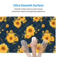 thumbnail image 4 of Cauagu Blue Striped Sunflower A for Large Mouse Pad,XXL Extended Gaming Mouse Mat Long Extended Desk Mat Big Desk Pad Mat(16 x 29.5in) for Work/Game/Office/Home, 4 of 8