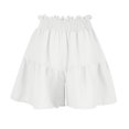 thumbnail image 5 of ZyeKqe Shorts for Women Summer High Waisted Ruffle Beach Shorts Pleated Layered Casual Boho Shorts, 5 of 6