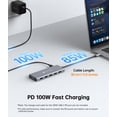 thumbnail image 5 of NOVOO 12-in-1 USB-C Docking Station, Dual Monitor Laptop Hub with 2 HDMI, VGA, 10Gbps USB-C/A Data, 100W PD, SD/TF Card Reader for MacBook, Dell, HP, Lenovo, Surface, 5 of 9