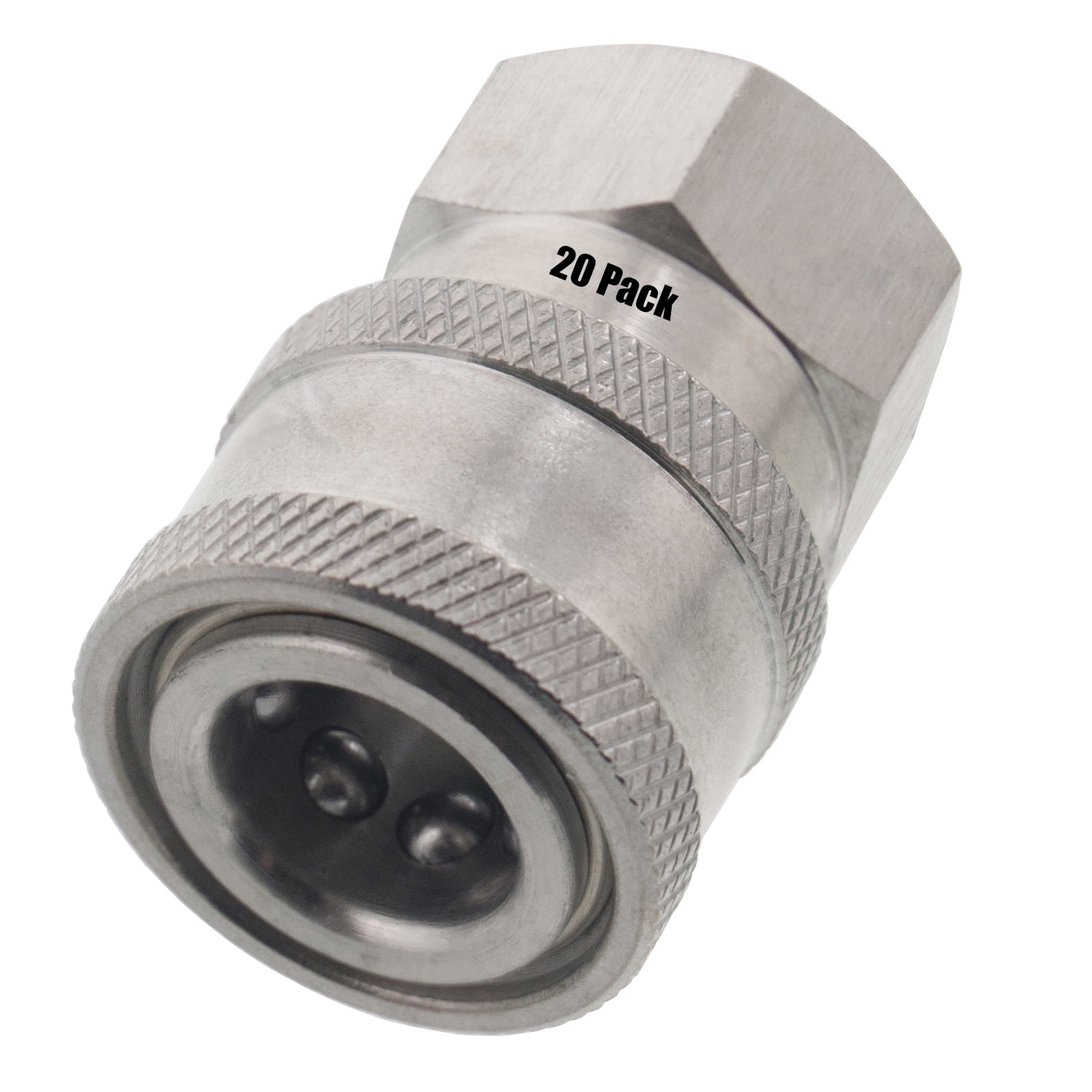 Quick Connect Plug Steel Coupler 25 Erie Tools Pressure Washer 3/8" Female NPT Quick Connect Plug Steel Coupler 25 Erie Tools Pressure Washer 3/8" Female NPT