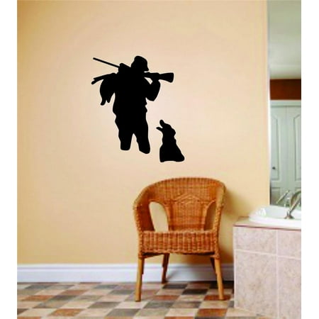 Do It Yourself Wall Decal Sticker Deer Buck Head Animal Hunting Hunter Man Gun Boys Kids Bed Room Sports Hobby Peel 16×32